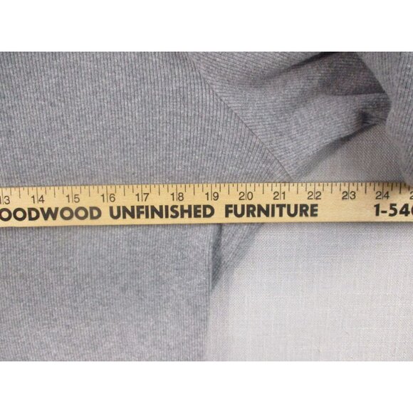 Old Navy Gray Ribbed Henley Short Sleeve Shirt XL 100% Cotton Made In Turkey - Picture 3 of 6